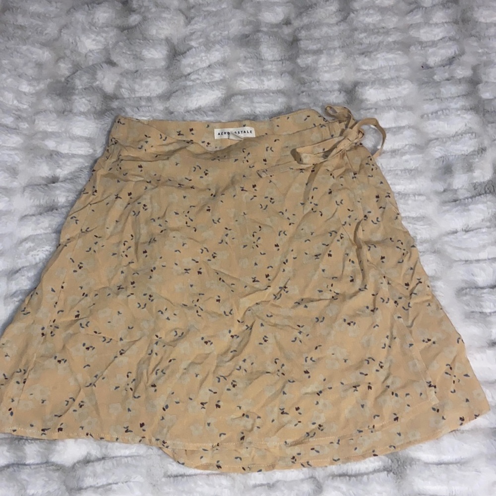 Yellow floral skirt